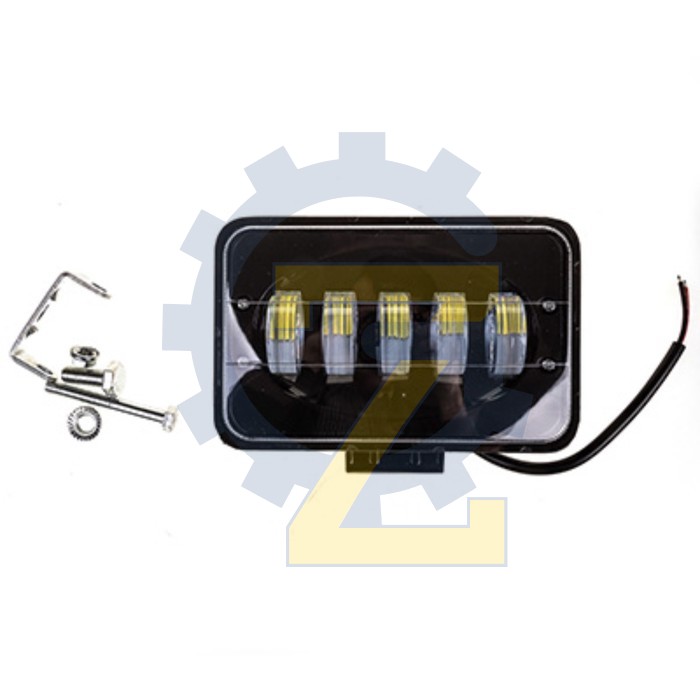 Фара светодиодная противотуманная 12/24V, 5LED, 50W HQ